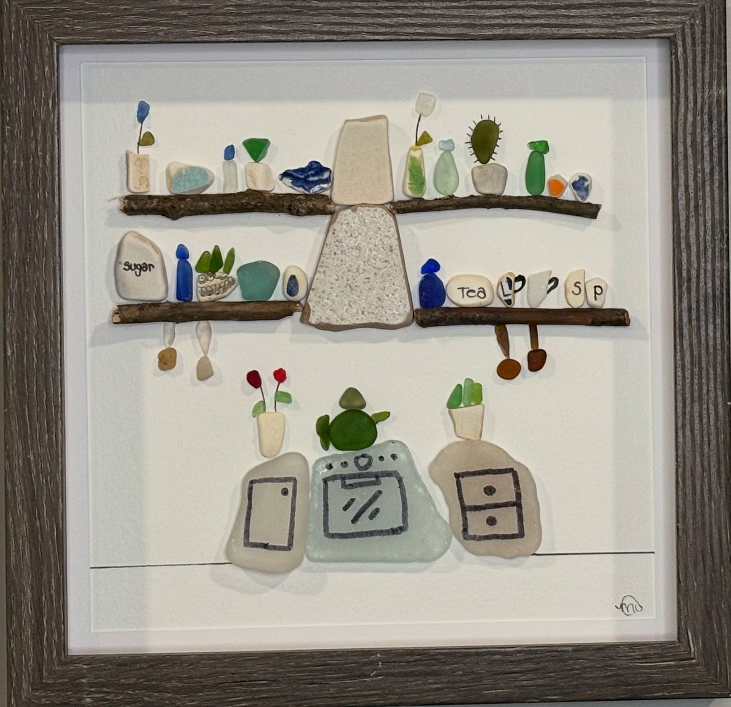 Sea Glass Picture - Kitchen - 8x8