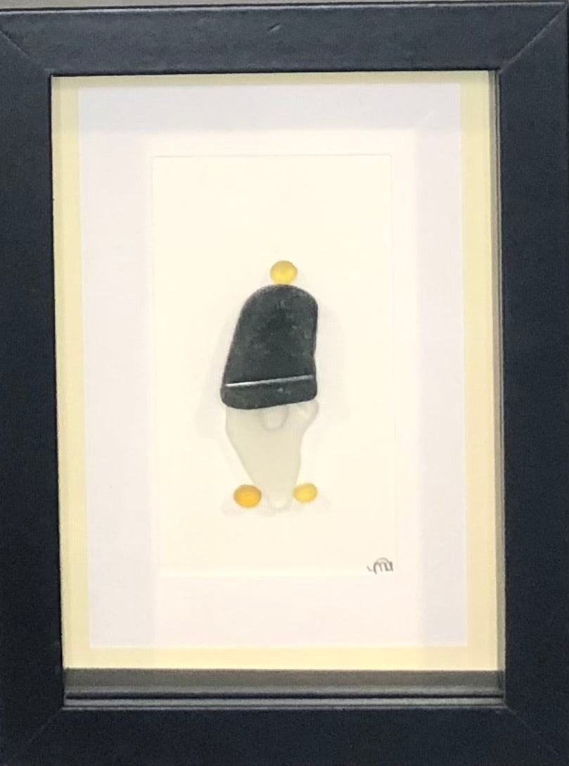 Sea Glass Picture - Gnome (1) - 5x7