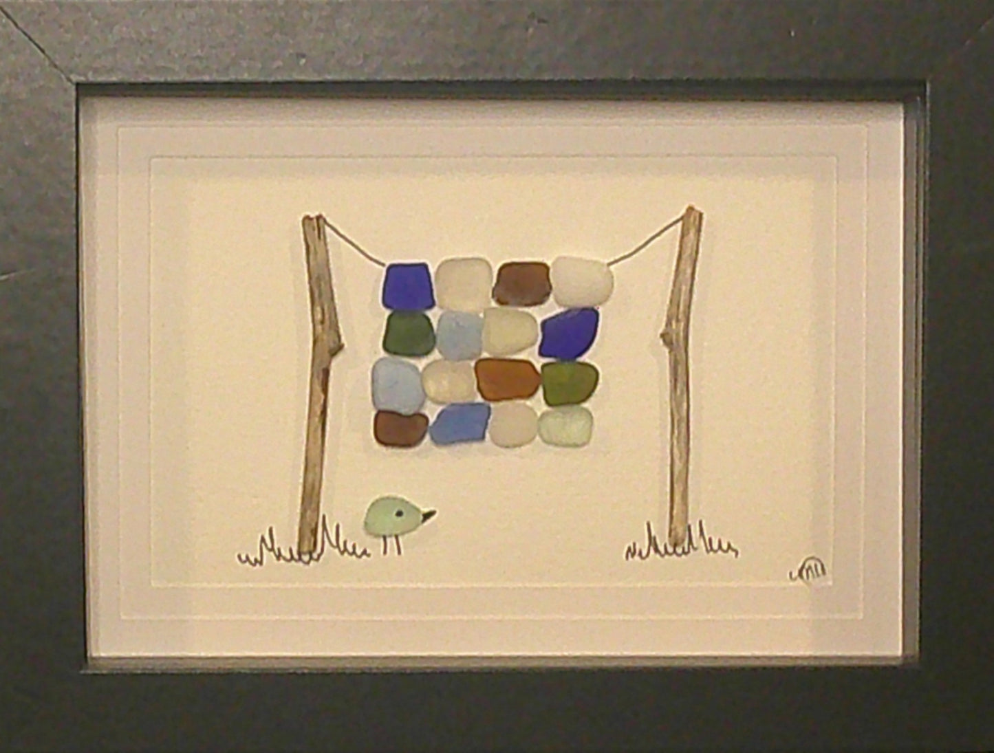 Sea Glass Picture - Margie's Quilt 1 - 5x7