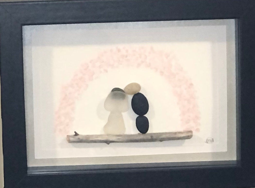 Sea Glass Picture - Wedding 1 - 5x7