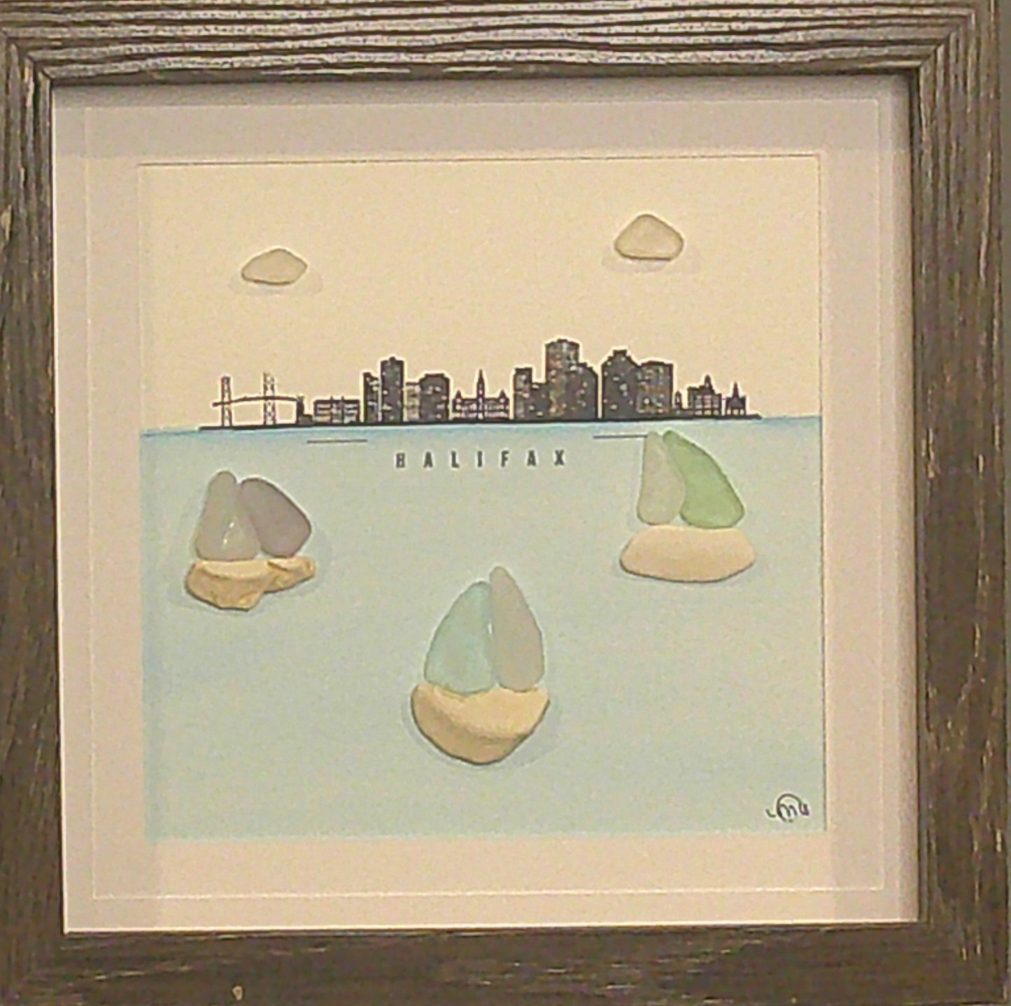Sea Glass Picture - Halifax 1 - 8x8