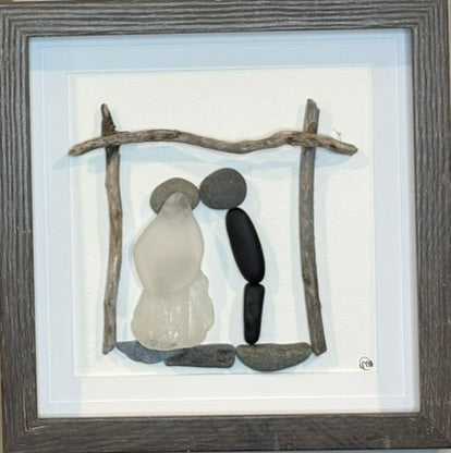 Sea Glass Picture - Wedding 2 - 8x8