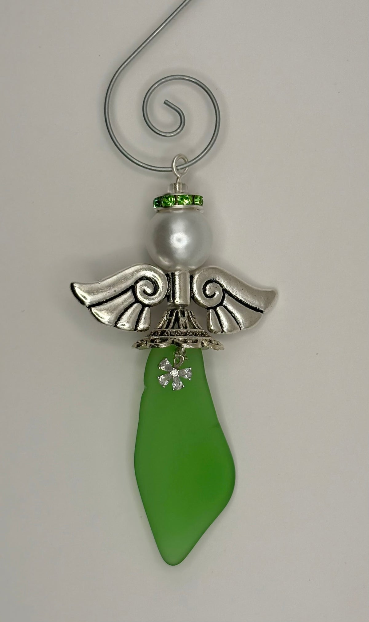 **NEW** Sea Glass Ornament - Angel 3