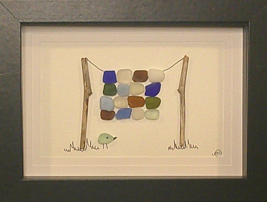 Sea Glass Picture - Margie's Quilt 1 - 5x7
