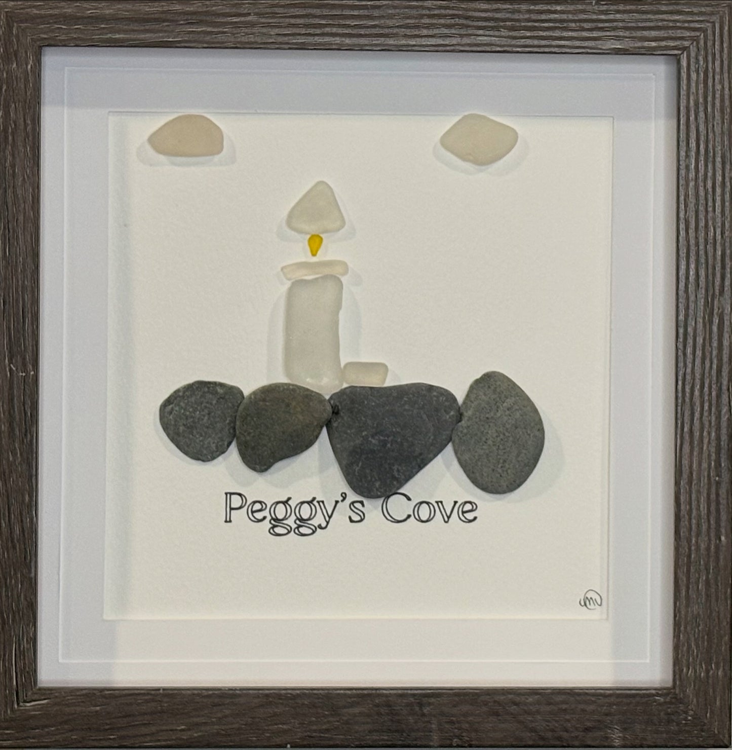 Sea Glass Picture - Peggy’s Cove (2) - 8x8