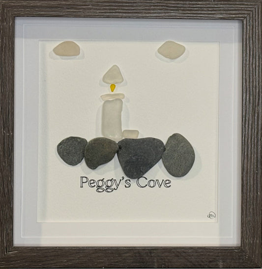Sea Glass Picture - Peggy’s Cove (2) - 8x8