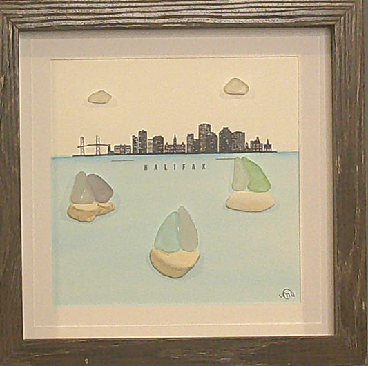 Sea Glass Picture - Halifax 1 - 8x8