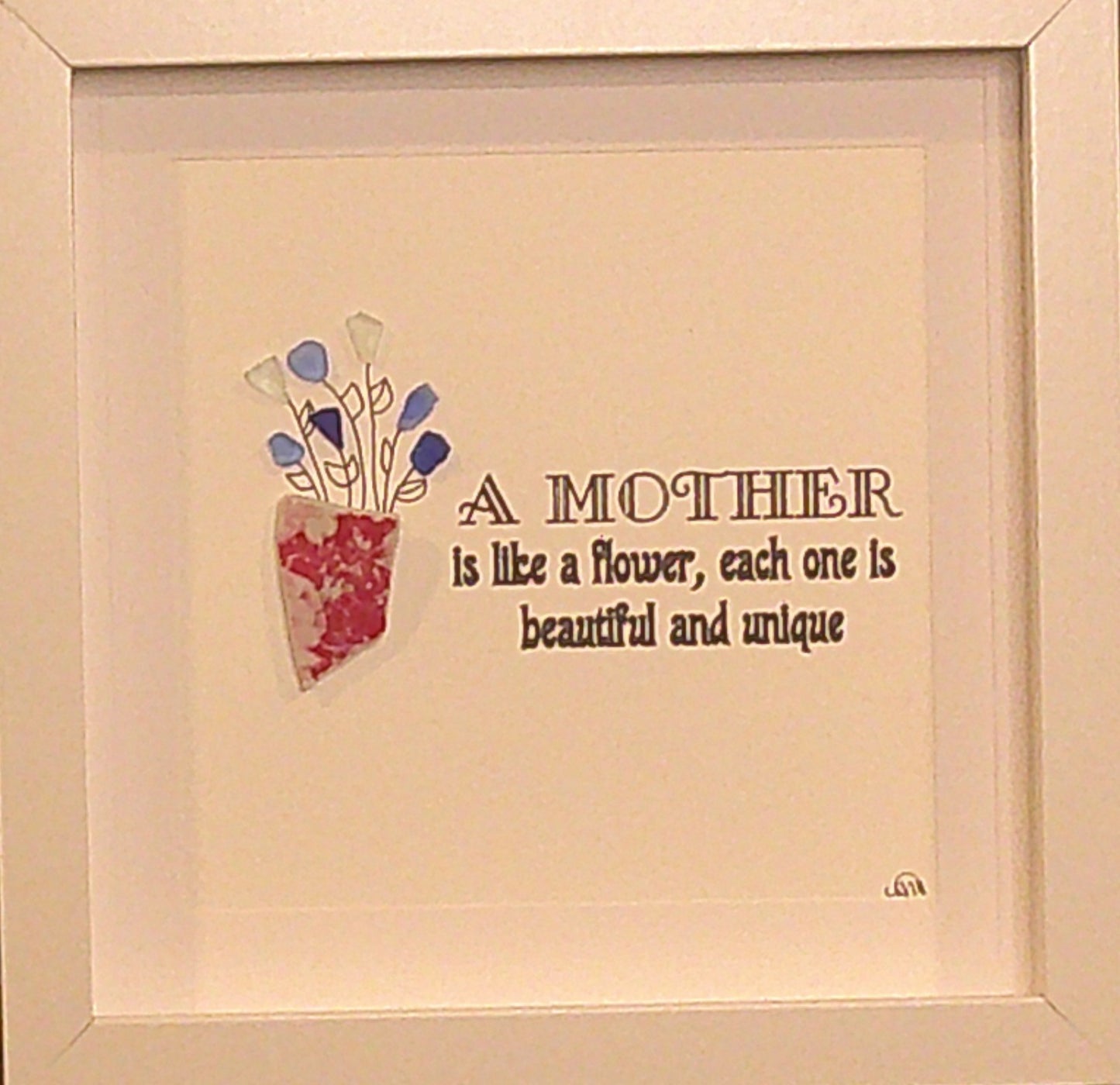 Sea Glass Picture - Mom 2 - 8x8