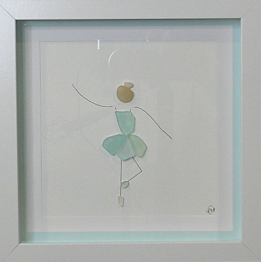 Sea Glass Picture - Dancer (2) - 8x8