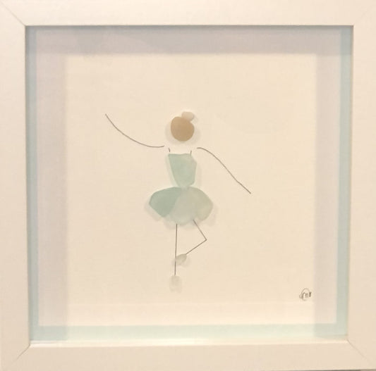 Sea Glass Picture - Dancer (2) - 8x8