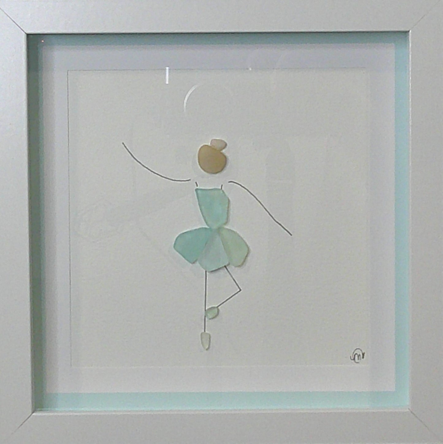 Sea Glass Picture - Dance 1 - 8x8