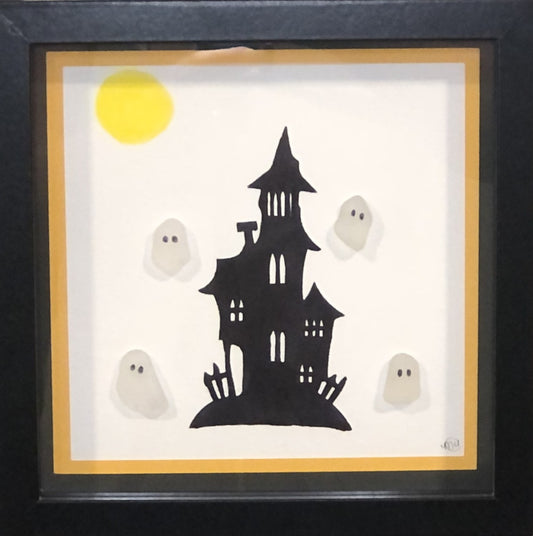 Sea Glass Picture - Ghost House 1 - 8x8