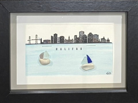 Sea glass picture - Halifax (3) - 5x7
