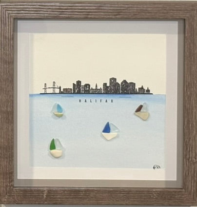 Sea Glass Picture - Halifax (2) - 8x8