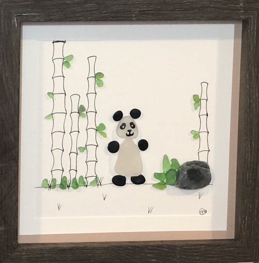Sea Glass Picture - Panda 1