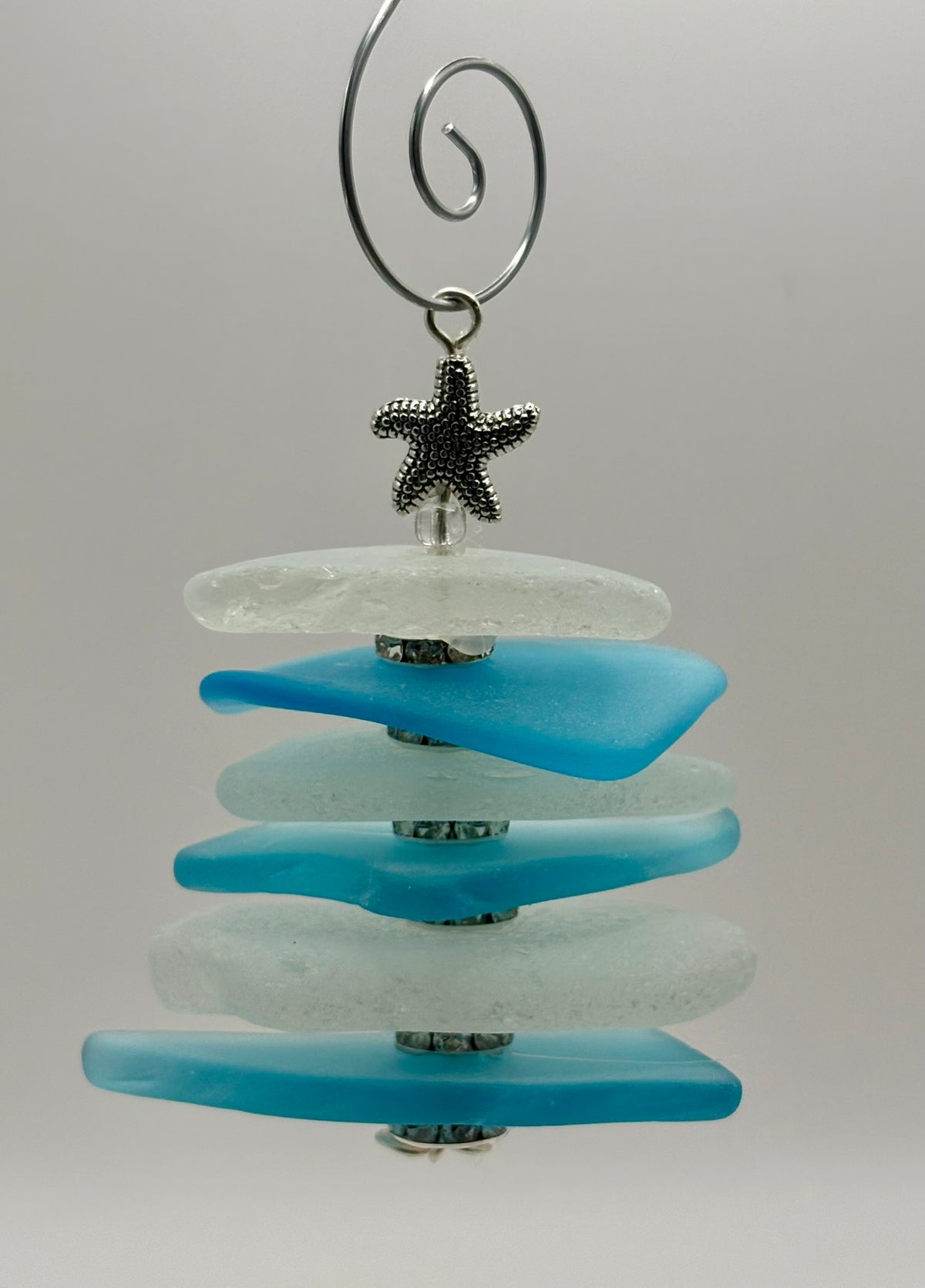 **NEW** Sea Glass Ornament - Christmas Tree 2