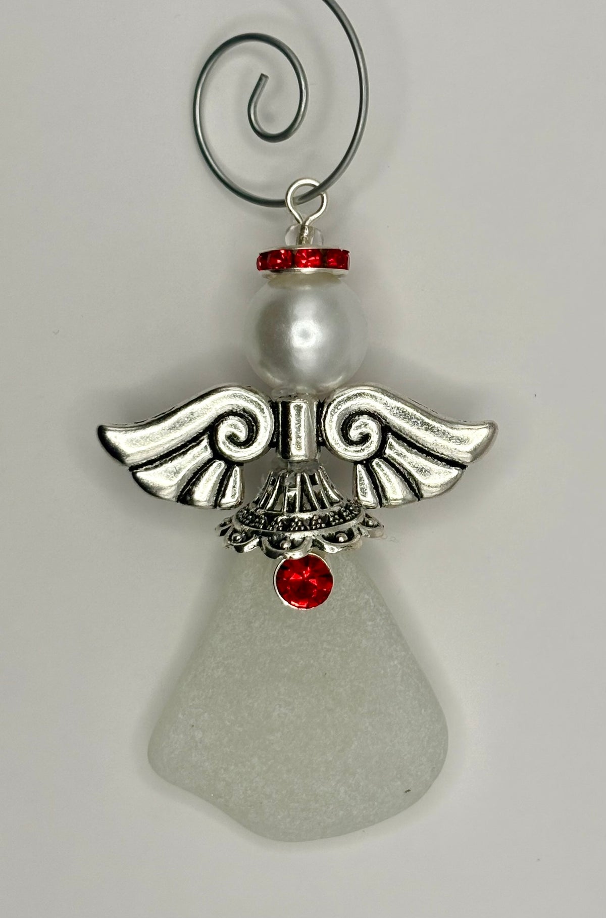 **NEW** Sea Glass Ornament - Angel 5