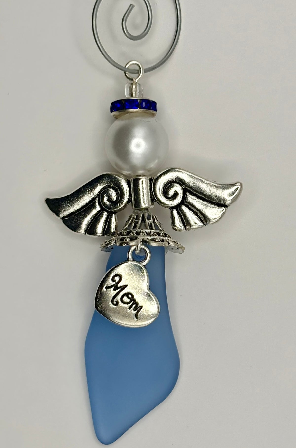 **NEW** Sea Glass Ornament - Angel 7