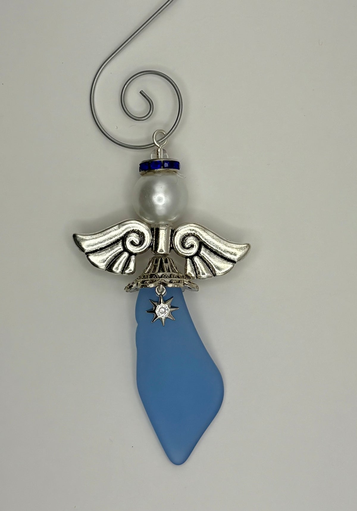 **NEW** Sea Glass Ornament - Angel 10