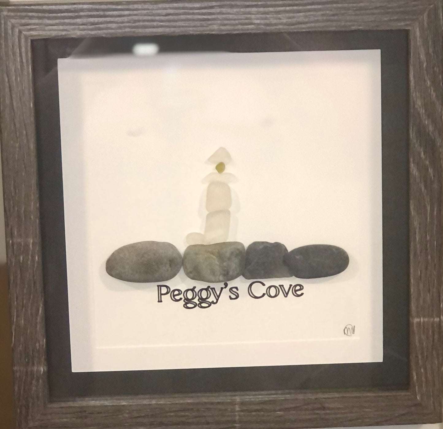 Sea Glass Picture - Peggy's Cove (2) - 8x8