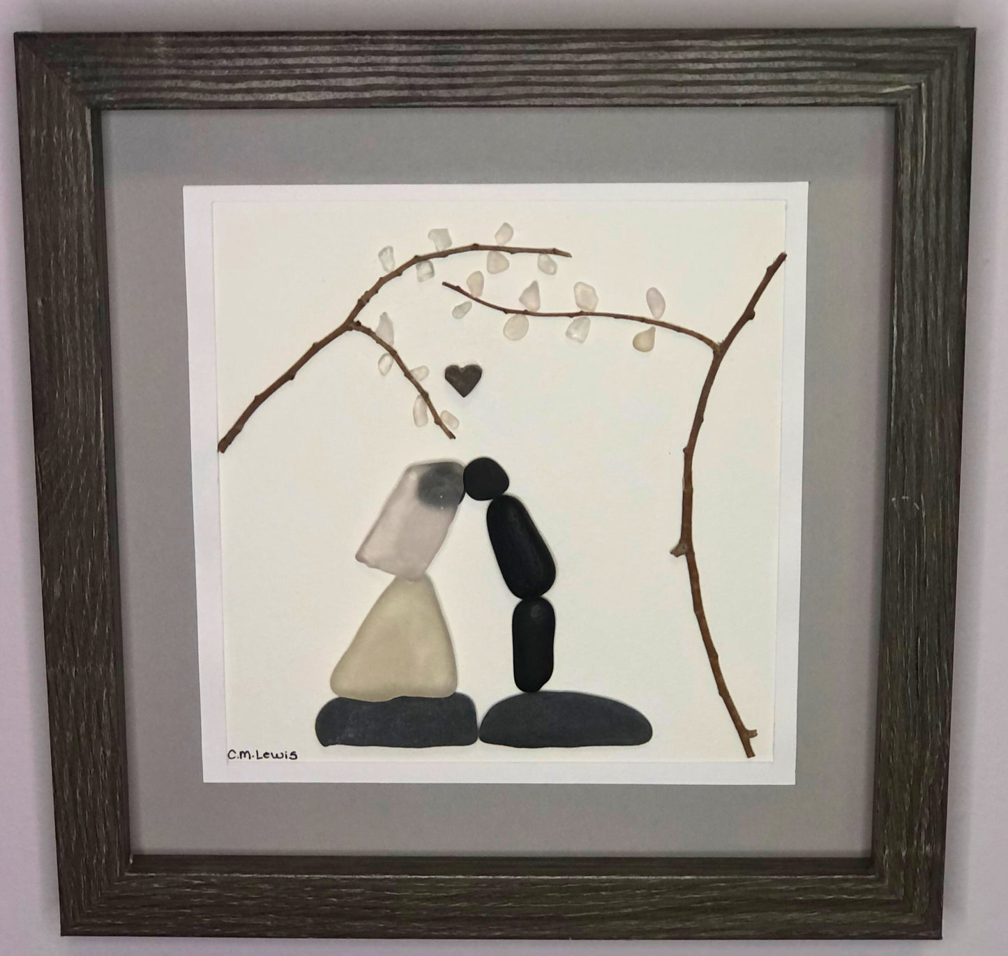 Sea Glass Picture - Wedding (1) - 8x8