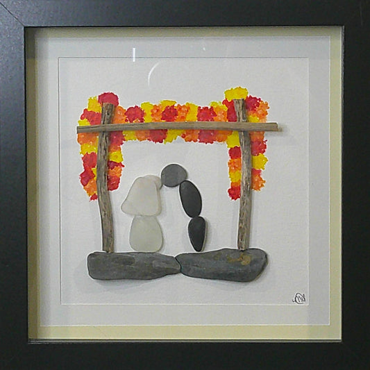 Sea glass picture - Wedding Autumn