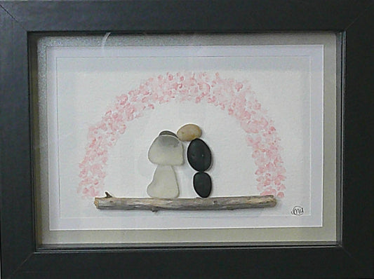 Sea glass picture - wedding (13) - 5x7