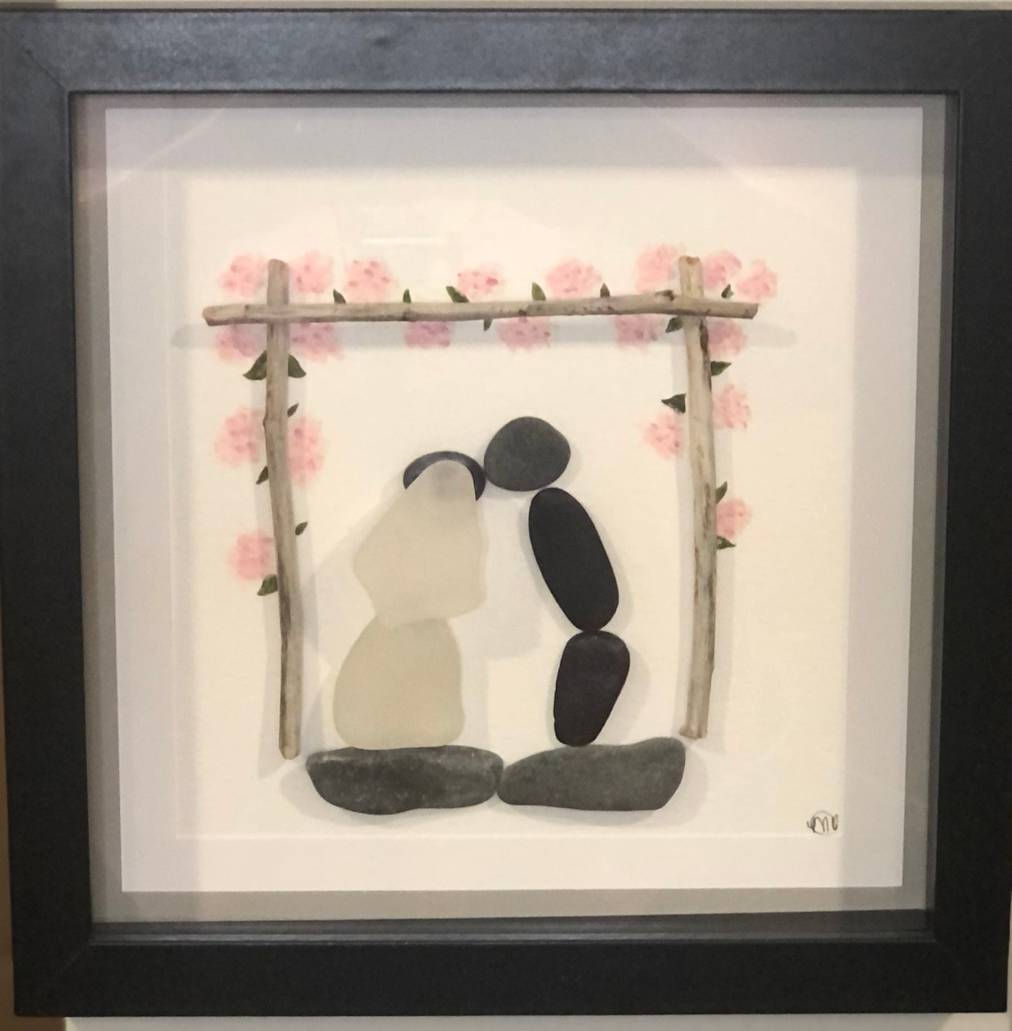 Sea Glass Picture - Wedding (2) - 8x8