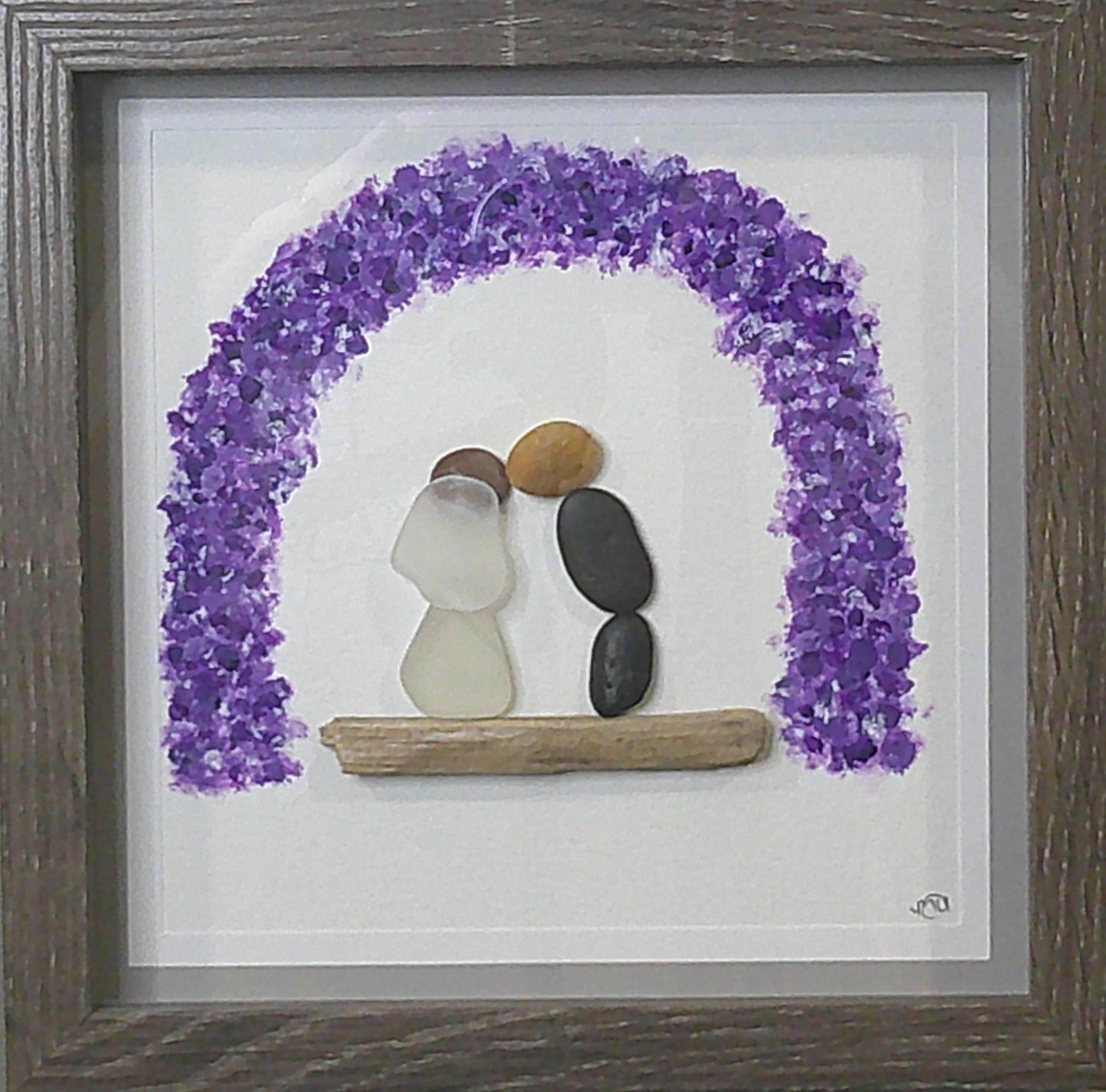 Sea Glass Picture - Wedding (5) - 8x8